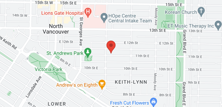 map of 310 E 11TH STREET
